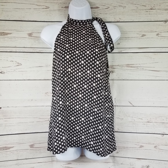 Loft Tops - LOFT sleeveless halter tie top patterned size S